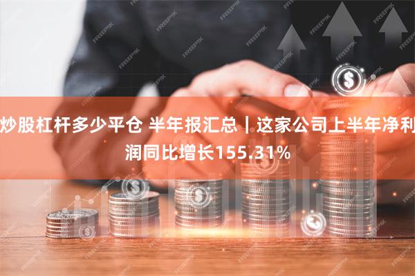 炒股杠杆多少平仓 半年报汇总｜这家公司上半年净利润同比增长155.31%