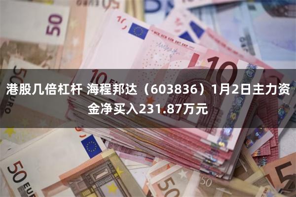 港股几倍杠杆 海程邦达（603836）1月2日主力资金净买入231.87万元